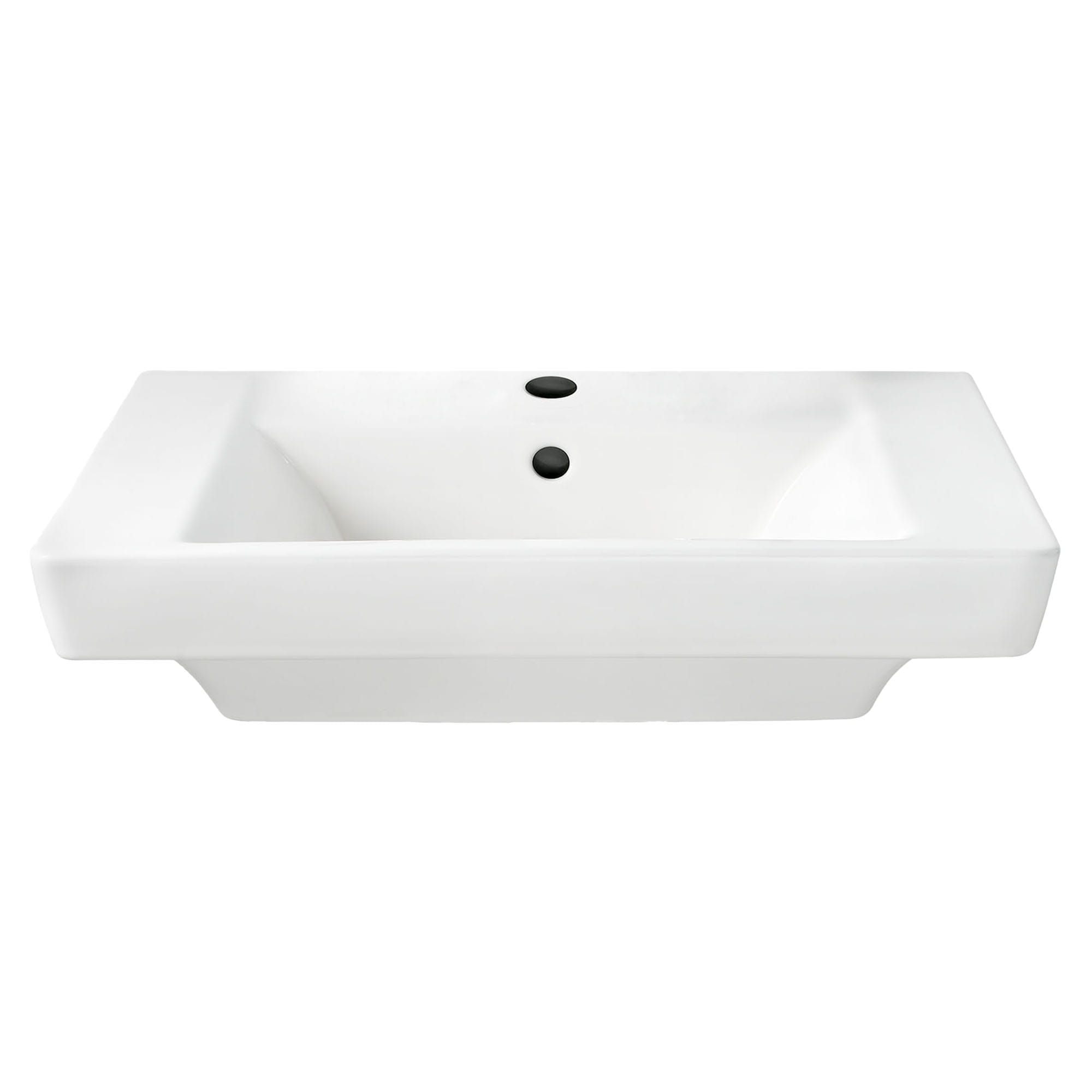 Boulevard Center Hole Only Pedestal Sink Top WHITE